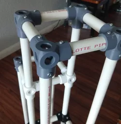 Complex PVC Round Shelf Bracket