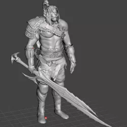 Conan [Male Half-orc Barbarian]