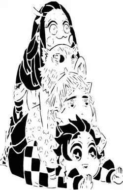 Demon Slayer stencil 4