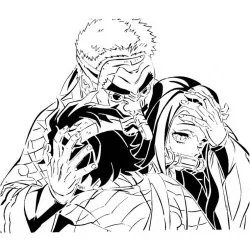Demon Slayer stencil 5