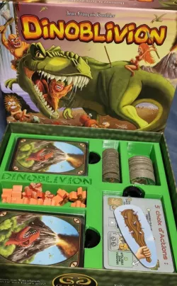 Dinoblivion board game insert