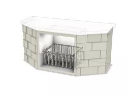 Dollhouse fireplace