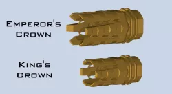 Emperor's Crown & King's Crown-Nerf flash hiders