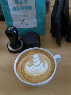 Espresso tamp + wedge base