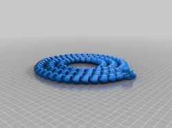 Extra Long Articulated Snake with Cowboy Hat