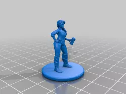 Female Barkeep Miniature