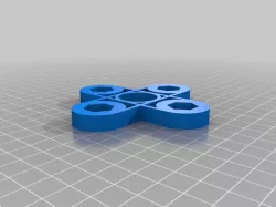 Fidget Spinners with 3/8 hex nut weights
