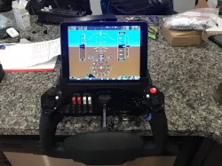 Honeycomb Alpha Yoke Flight Simulator iPad mount (High Mount)