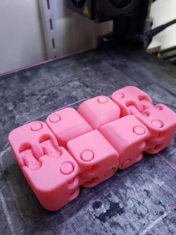 Kobayashi Fidget Cube - fat hinge, rounded corners