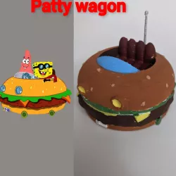 Krabby Patty Wagon/ Voiture pâté de crabe