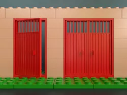Lego compatible metal doors