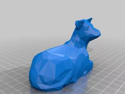 Low poly cow