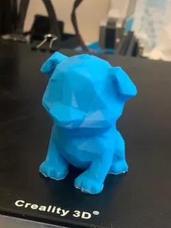 low poly ender 3 test dog