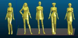 Low Poly Female Characters - Export from CGTRADER