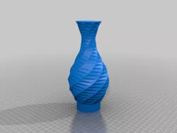 Low Poly Vase for an Outdoor Table