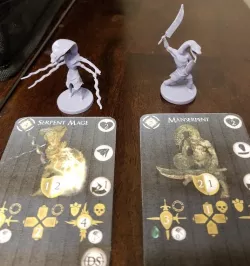 Man Serpent Mage and Swordsman