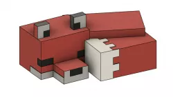 Minecraft Sleeping Fox