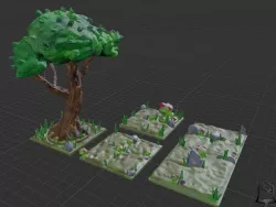 Open Foliage - Deep Forest Set - Support Free