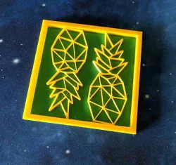 Pineapple Drink Coaster