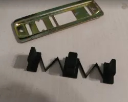 Plastic insert for Stanley adjustable floor guide sliding closet track