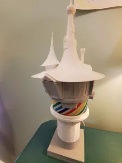 Rapunzel's Tower Amazon Echo Dot holder