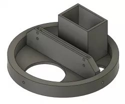 Rocket PCB Holder with 9v battery holder 80mm