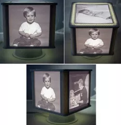 Rotating Lithophane Cube