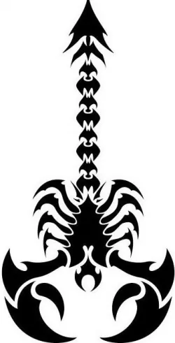 Scorpion stencil 5