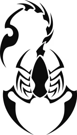 Scorpion stencil 6