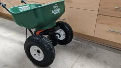 Scotts Mini Spreader Wheel Upgrade