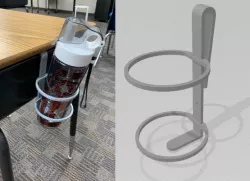 Student Desk Water Bottle Holder for COVID-19 Safety