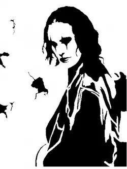 The Crow stencil