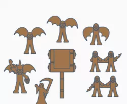 Undead Army Meeple - Special Zombies and Corpse Cart