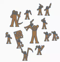 Undead Army Meeples - Zombies