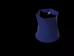 vase hexagonal