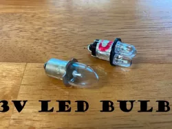3V LED Flashlight Bulb