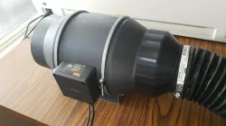 AC Infinity Cloudline S6 to 4" dryer hose adapter.