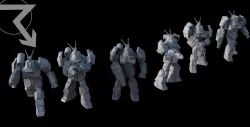 American Mecha - Classic Roundfacer Mech
