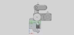 Belt Reduction Drive direct extruder stock Ender Eplate