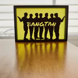 BTS silhouette ornament