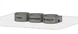 Coffee, Tea, Sugar Container Shelf
