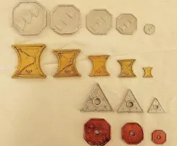 DnD Coins - Numbered & Scaled