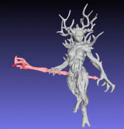 Dryad from spriggan - without the base and separated staff - Remix