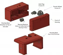 Duet Laser Filament Sensor For Direct Drive E3DV6