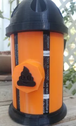 Fire Hydrant Dog Poo Bag Holder/Dispenser