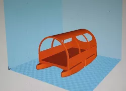 First draft of a solar powered mini houseboat as a bicycle trailer