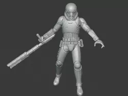 First Order Baton Trooper (35mm wargaming miniature)