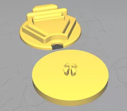Gloomhaven Standee Bases with modifier slots (snapfit)