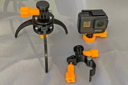 GoPro Bike and tripod atachment with  quick coupling