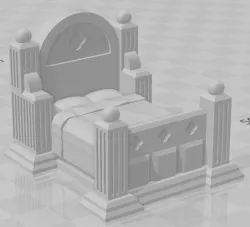 Gothic Bed - Stone Skull Studios